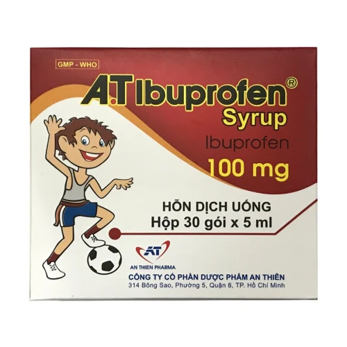 Thuốc A.T Ibuprofen syrup 100mg/5ml