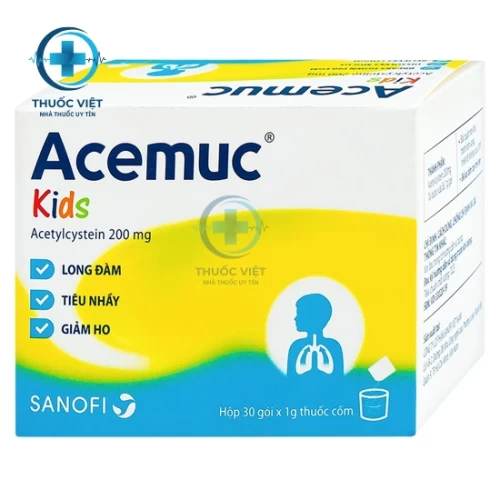 Thuốc Acemuc kids 200mg - Eczacibasi Monrol Nukleer Urunler Sanayi Ve Ticaret A.S