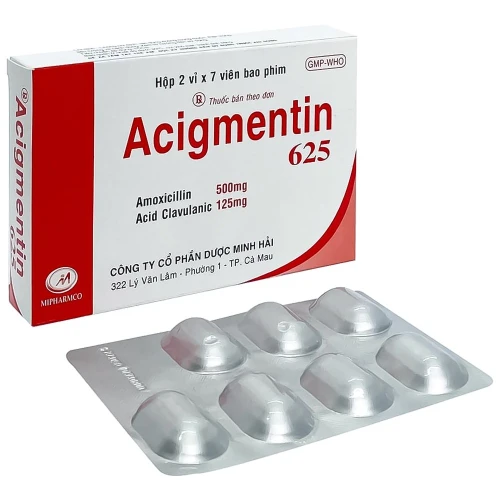 Thuốc Acigmentin 625 - Minh Hải