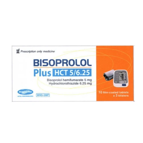 Thuốc Bisoprolol Plus HCT 5/6.25