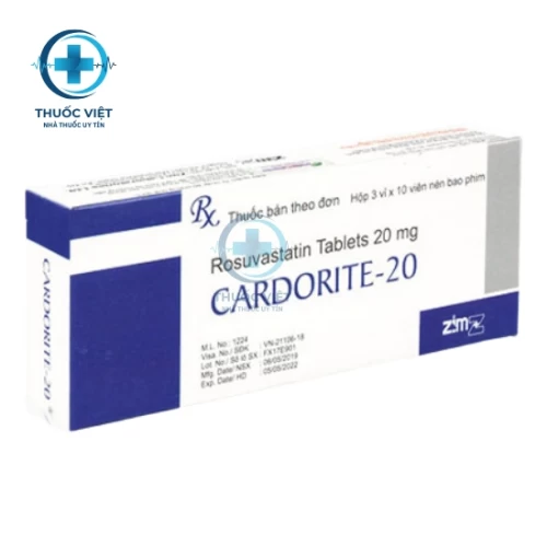 Thuốc Cardorite 20 - Zim Laboratories Ltd