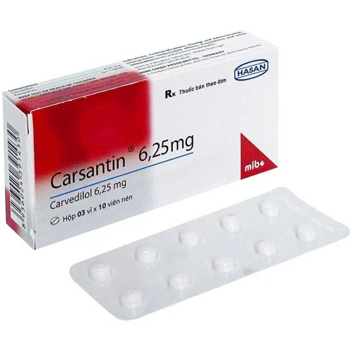 Thuốc Carsantin 6,25 mg - Hasan Dermapharm