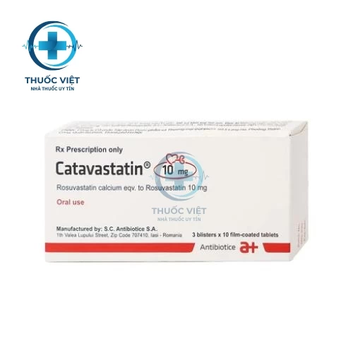 Thuốc Catavastatin 10 mg - Antibiotice S.A