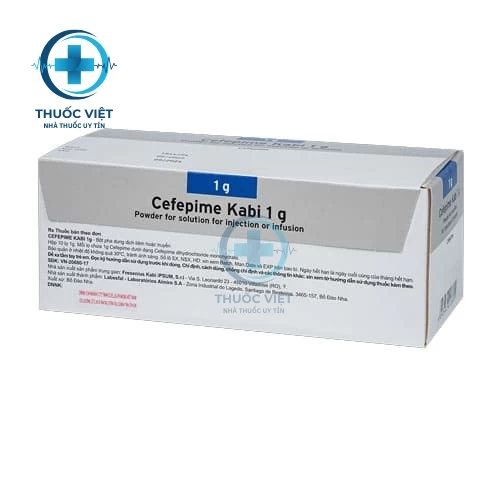 Thuốc Cefepim Kabi 1g - Labesfal-Laboratorios Almiro, SA