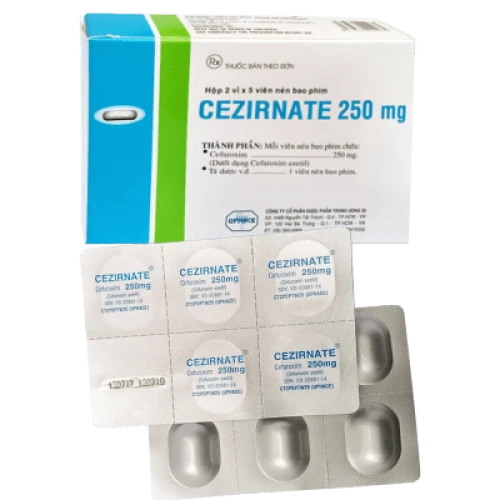 Thuốc Cezirnate 250 mg - TW 25