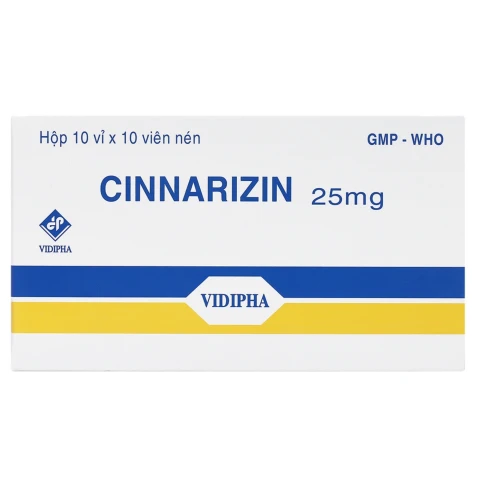 Thuốc Cinnarizin 25mg - VIDIPHA