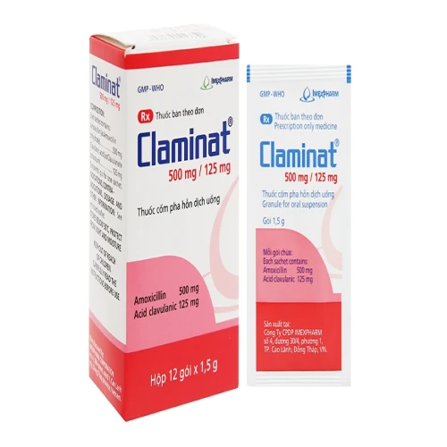 Thuốc Claminat 500 mg/ 125 mg