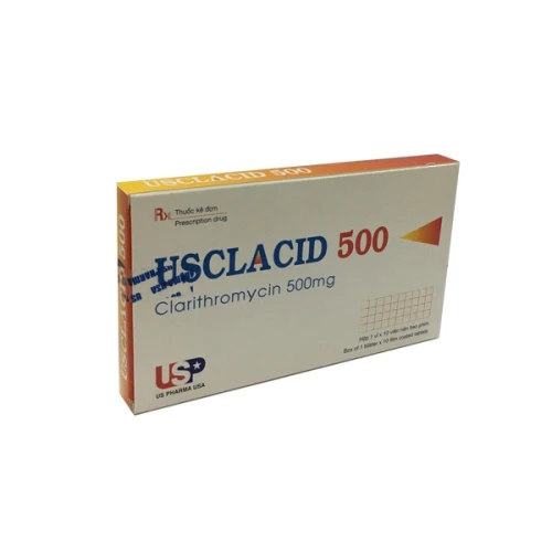 Thuốc Clarithromycin USP 500mg