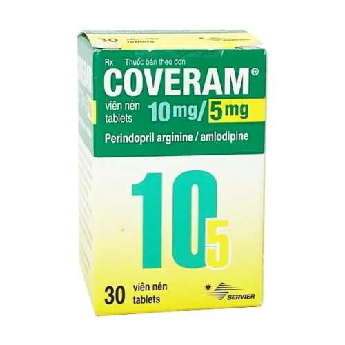 Thuốc Coveram 10mg/ 5mg - Servier (Ireland) Industries Ltd