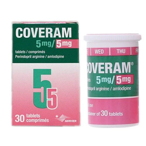 Thuốc Coveram 5mg/5mg - Eczacibasi Monrol Nukleer Urunler Sanayi Ve Ticaret A.S