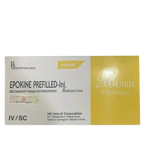 Thuốc Epokine prefilled inj 1000IU/0.5ml