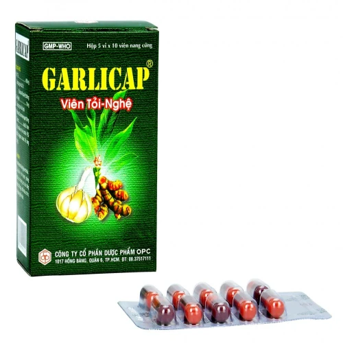 Thuốc Garlicap viên tỏi nghệ