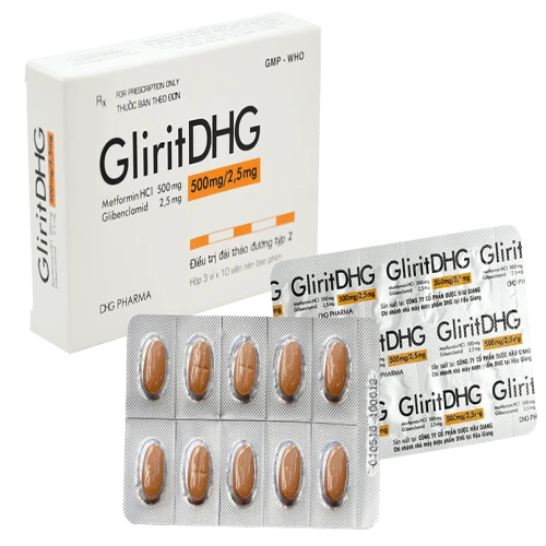 Thuốc Glirit 500mg/2,5mg - DHGPharm