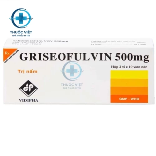 Thuốc Griseofulvin 500mg - VIDIPHA