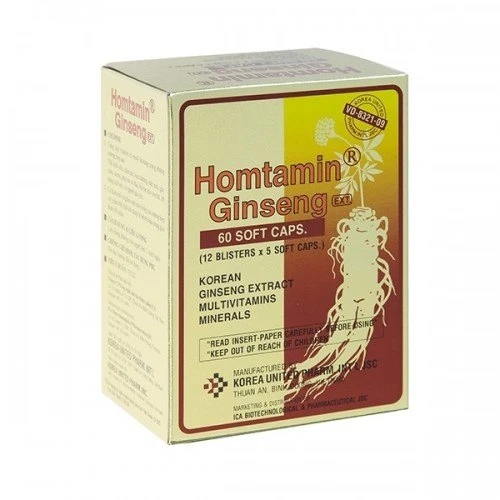 Thuốc HOMTAMIN GINSENG Viên nang mềm