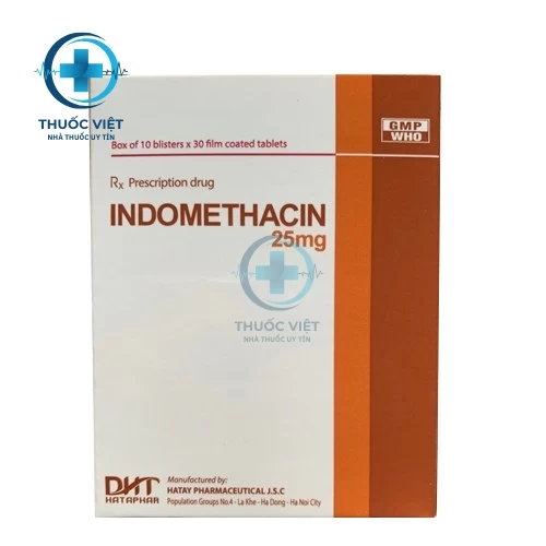 Thuốc Indomethacin 25 mg - Dược phẩm Hà Tây