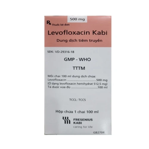 Thuốc Levofloxacin Kabi 500mg/100ml