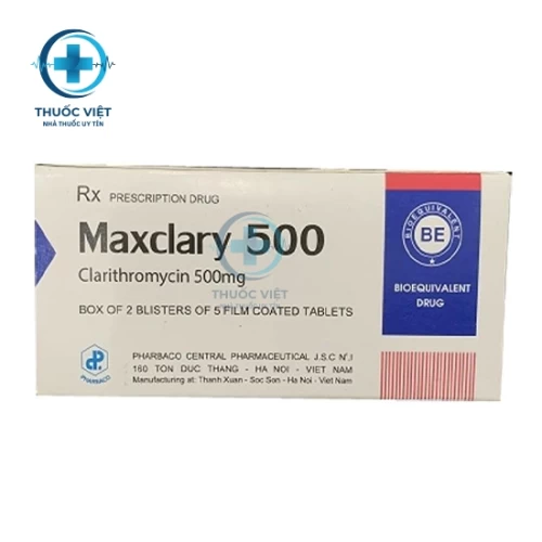 Thuốc Claromycin 500 - Pharbaco