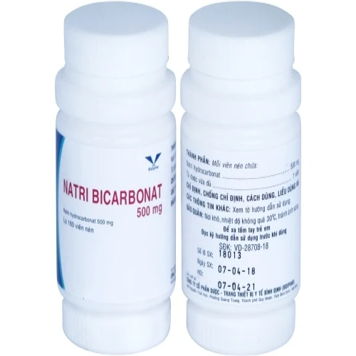 Thuốc Natri bicarbonat 500mg