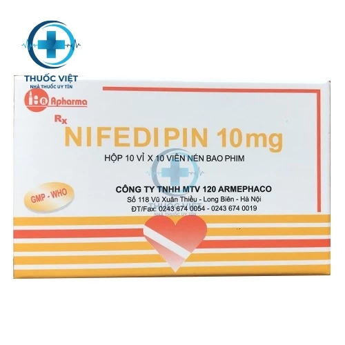 Thuốc Nifedipin Stada 10 mg