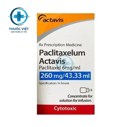 Thuốc Paclitaxelum Actavis 260mg/43,33ml