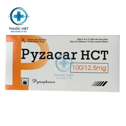 Thuốc Pyzacar HCT 100/12.5mg