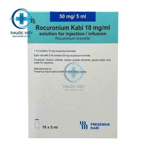 Thuốc Rocuronium Kabi 10mg/ml