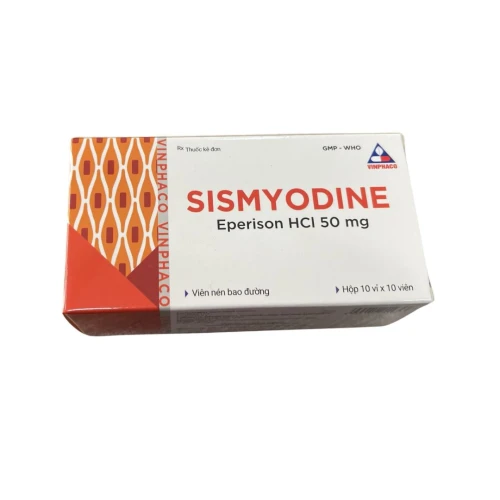 Thuốc SISMYODINE 50mg, Hộp 10 vỉ x 10 viên