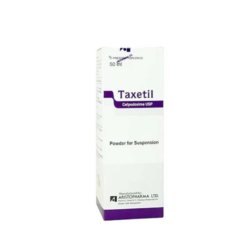 Thuốc Taxetil sau khi pha: 40mg Cefpodoxime/ 5ml