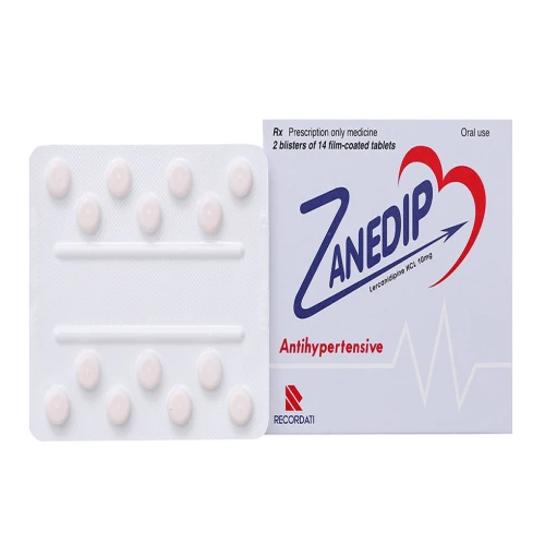 Thuốc Zanedip 10mg - Recordati Industria Chimica e Farmaceutica S.p.A