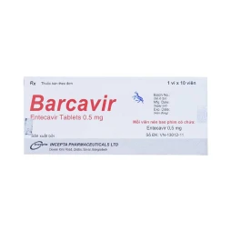 Thuốc Barcavir 0,5mg - Incepta Pharlaceutical Ltd