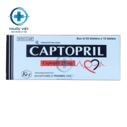 Thuốc Captopril 25 mg - Khapharco