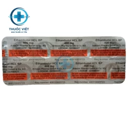 Thuốc Ethambutol HCl 400mg film coated tablets