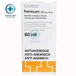 Thuốc Ferricure 100mg/5ml - Laboratoires Pharamceutiques Trenker NV/SA