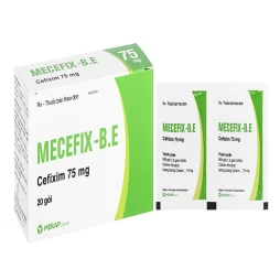 Thuốc Mecefix-B.E Cefixim 75mg