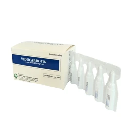 Thuốc Viducarbotin Mỗi 5ml dung dịch chứa: Carbocistein 250mg